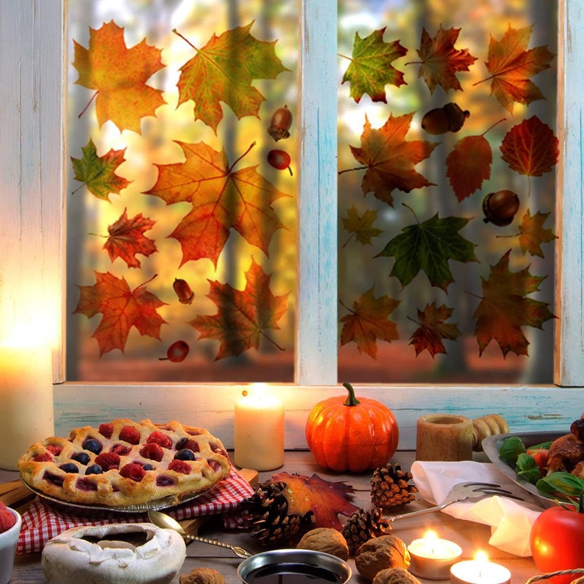 De Gelukkige Kaart Van De Thanksgiving Daygroet Met Zwarte De Esdoornbladeren Van De Origamiherfst Image77135626