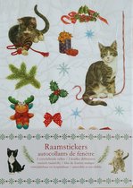 Raamstickers-Franciens-Katten-Kerst-Feestmaand