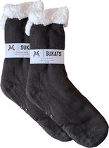 Sukats® Huissokken - Homesocks - Maat 41-46 - Anti-Slip - Fluffy - Heren Huissokken - Slofsokken - Variant 22 - Meerdere Maten en Varianten