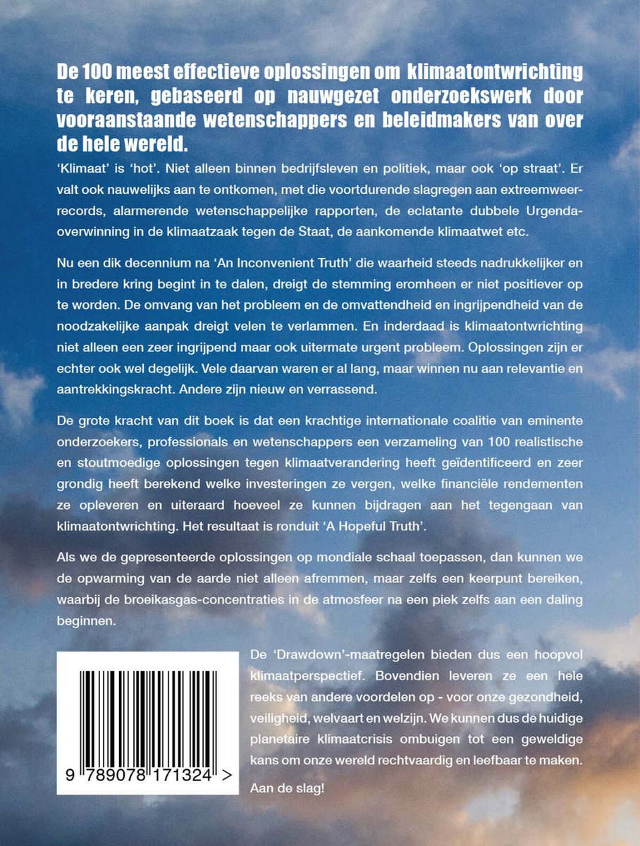 Boekomslag met tekst in het Nederlands. Links een streepjescode en rechtsonder een logo.