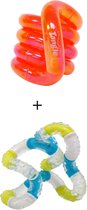 Tangle Gems Junior (Orange Citrine) & Tangle Relax Therapy (BrainTools Imagine) - COMBO 2-Pack - Fidget Toy voor kinderen en volwassenen - Fidget Toy voor school - Cadeau voor tieners en volwassenen