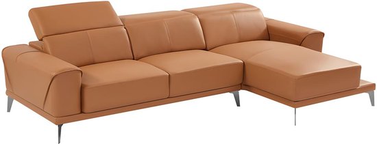 Canapé d'angle cuir buffle - Angle droit - ANDOR L 279 cm x H 95 cm x P 170 cm