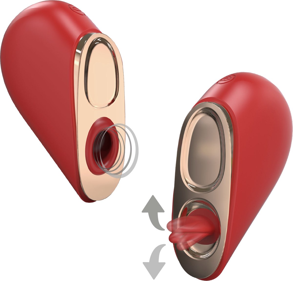 Hartbreker 2 in 1 Stimulator - Viabrator met Likfunctie - Voor Gerichte Stimulatie