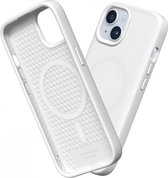 Rhinoshield Solidsuit Hoesje Geschikt voor Apple iPhone 15 | Compatibel met MagSafe | Shockproof Back Cover | White