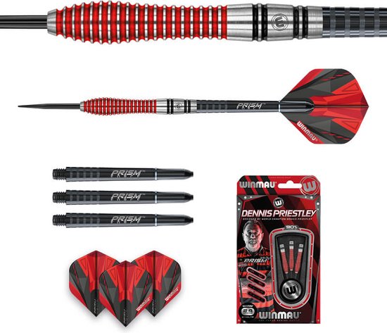 WINMAU - Dennis Preistley S.E: Steeltip Tungsten Dartpijlen Professioneel - 24g van Merkloos — afbeelding 5