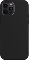 Hoesje Geschikt voor iPhone 15 Pro Max Hoesje Siliconen Cover Case - Hoes Geschikt voor iPhone 15 Pro Max Hoes Back Case - Zwart