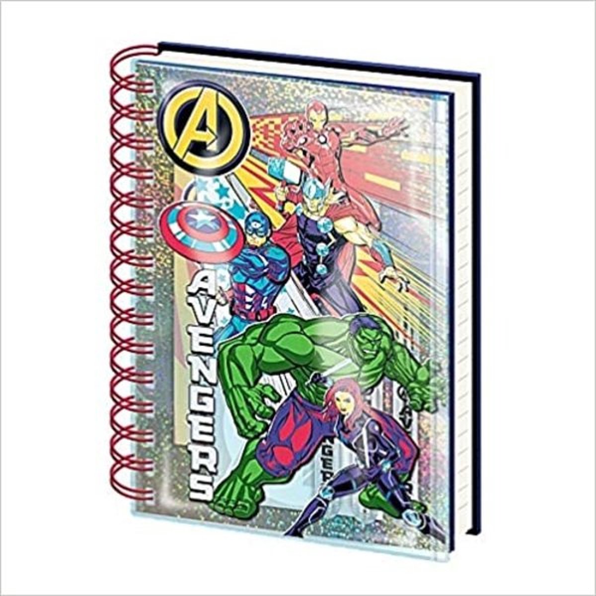 Marvel - Avengers Burst A5 Wiro Notebook with Stationery Set