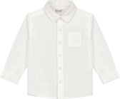 Prénatal baby blouse - Jongens Kleding - Ivoor Wit - Maat 62