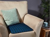 Protège-chaise lavable, protège-chaise pour incontinence, 45 x 45 cm au design bleu élégant