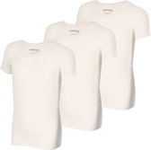 Apollo - Bamboo - Boys - T-shirt - Wit - 3-pack - Maat 110/116