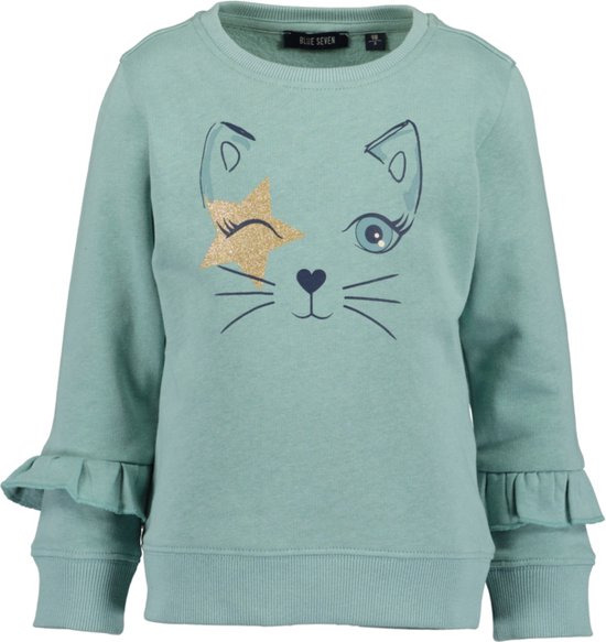 Blue Seven-Kids Meisjes T-shirt-Glacier groen