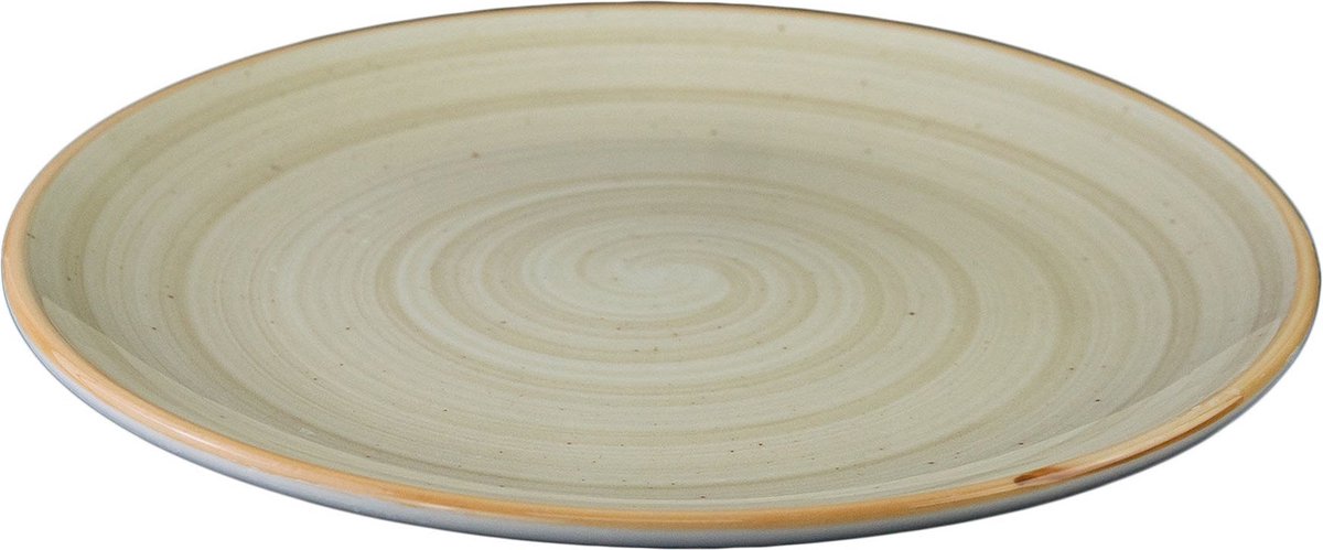 Bonna Platte Bord - Aura Terrain - Porselein - 27 cm - set van 6