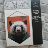 Diamond painting, DIY kit, 20x25 cm, Banner, Panda