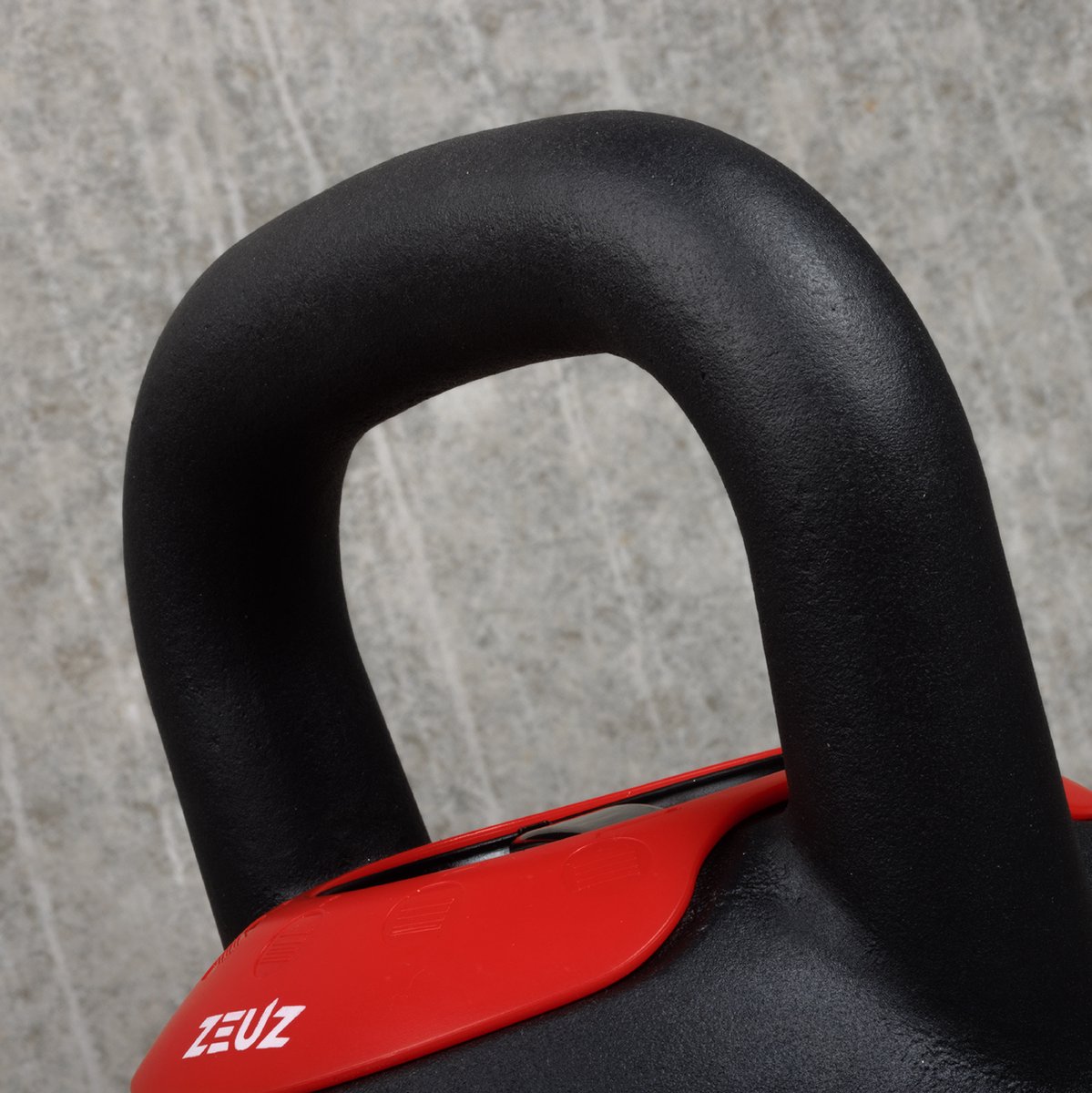 ZEUZ Verstelbare Kettlebell tot 16 KG – Fitness Sport Set – 8, 10, 12, 14 & 16KG Conditie & Krachttraining – Halters – Gietijzer – Zwart & Rood – foto 8