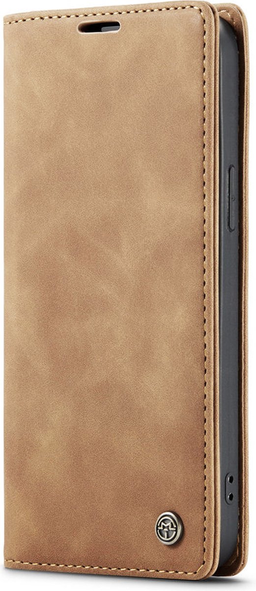 Caseme - Bookcase Beige - Apple Iphone 14 Pro Max Hoesje