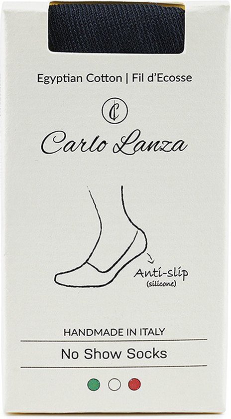 Donkerblauwe no show sokken | Carlo Lanza