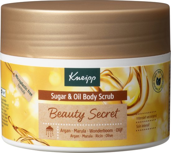 Kneipp Beauty Secret - Sugar & Oil Body Scrub - Voor een intens zachte en verzorgde huid - Vegan - 1 st - 200 ml cadeau geven