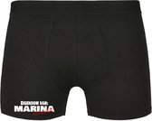 Eigendom van Marina , Afblijven! Heren Boxershort - Relatie - Vriend - Onderbroek