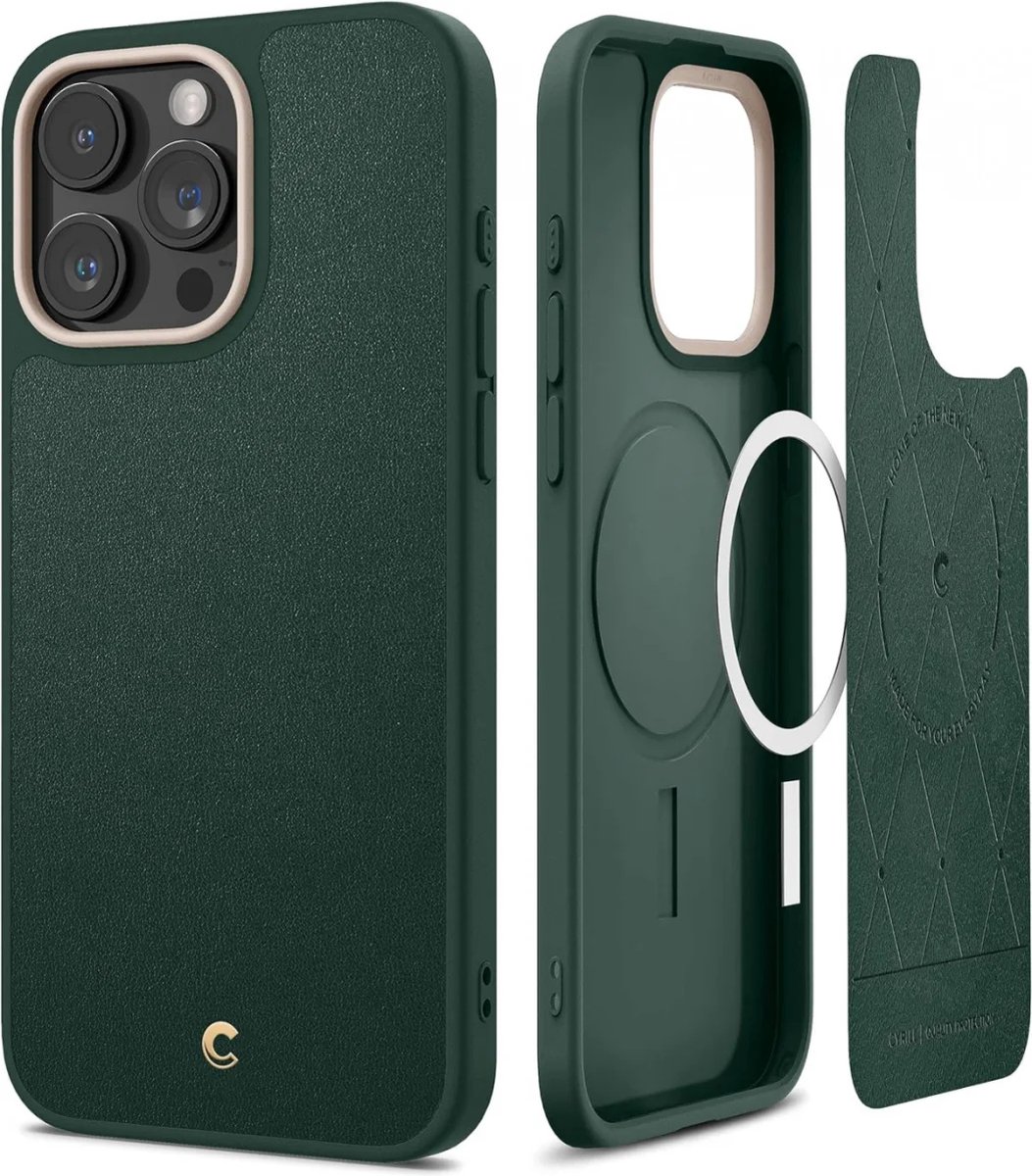 Spigen Cyrill Kajuk iPhone 15 Pro Max Hoesje MagSafe Back Cover Groen