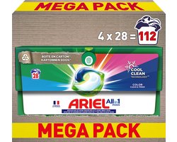 Ariel All-in-1 Wasmiddel Pods - Kleur - voordeelverpakking 4 x 28 Wasbeurten
