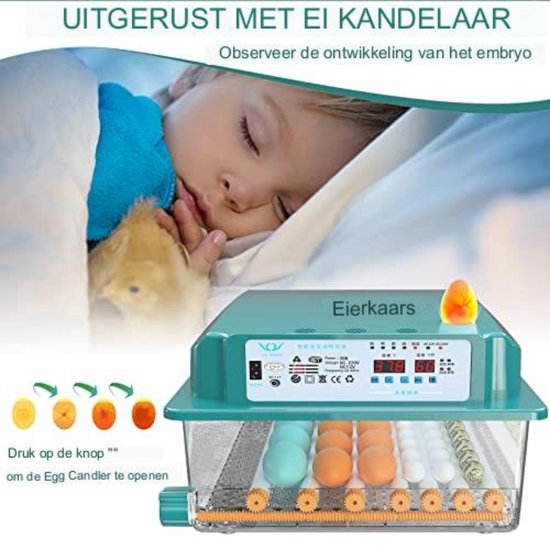 Broedmachine R Com Een Kip, Eend, Kwartels En Ei Zaklamp, Gevogelte I... – Grandado Kwartel Incubator