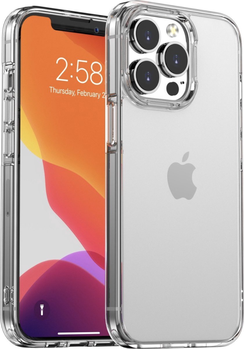 Hardcase hoesje backcover transparant voor iPhone 13 Pro Max - doorzichtig (Let Op: Pro Max Maat / Variant)