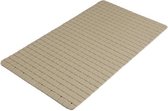 Urban Living Badkamer/douche anti slip mat - rubber - voor op de vloer - beige - 39 x 69 cm