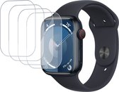 4x Geschikt voor Apple Watch 9 45mm Screenprotector - Folie Screen Protector Geschikt voor Apple Watch 9 45mm