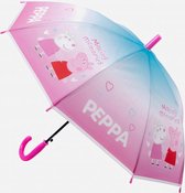 Peppa Pig Paraplu - Kinderparaplu - Roze/ Blauw