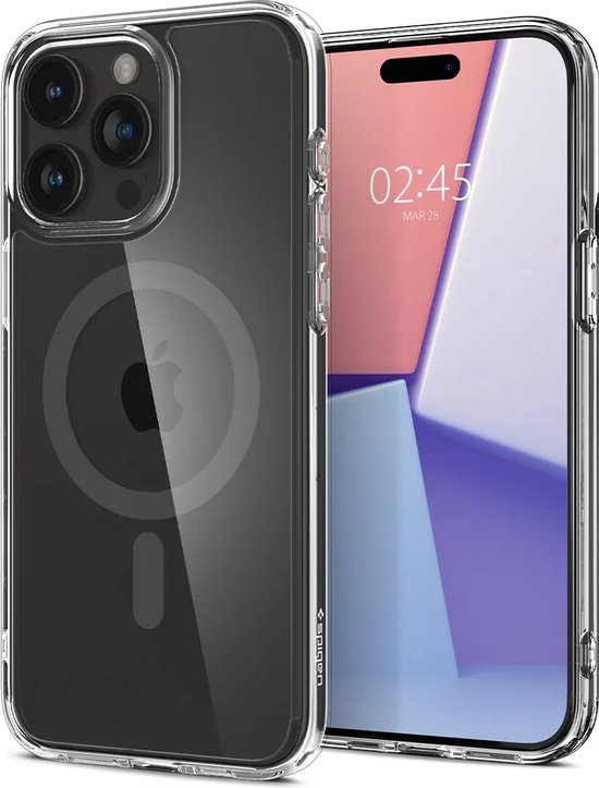 Spigen iPhone 13 Pro Ultra Hybrid Mag MagSafe Clear Case + Verre trempé  Full Cover Spigen - Shop