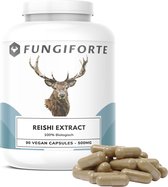 FungiForte - Reishi Extract 500mg - 90 stuks - Non-GMO - Lab Tested - Reishi Capsules - Paddenstoel Supplement