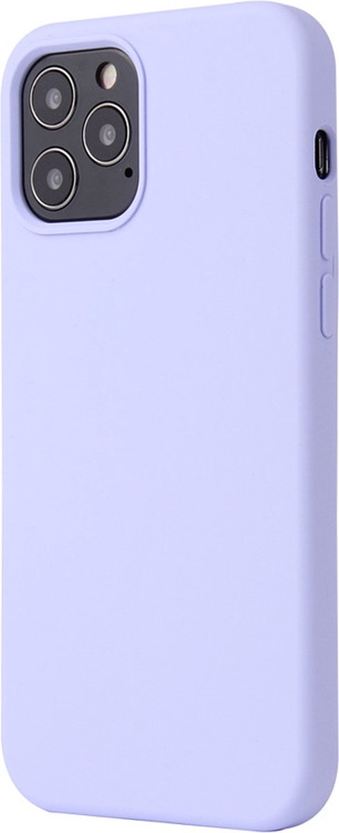iPhone 15 PRO Hoesje - Liquid Case Siliconen Cover - Shockproof - Lichtpaars - Provium