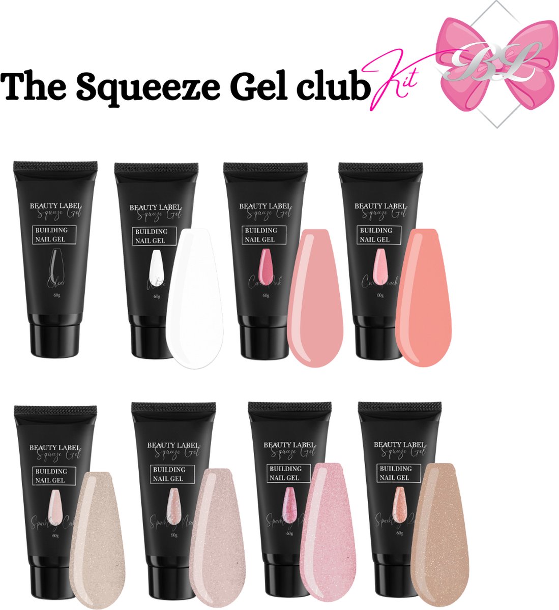 Beauty Label Squeeze Gel Club Kit 9st.