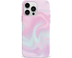 xoxo Wildhearts Sugar Rush - Double Layer - Roze hoesje geschikt voor iPhone 13 Pro hoesje - Stevige case geschikt voor iPhone 13 Pro - Marmer hoesje beschermhoes - Roze telefoonhoesje