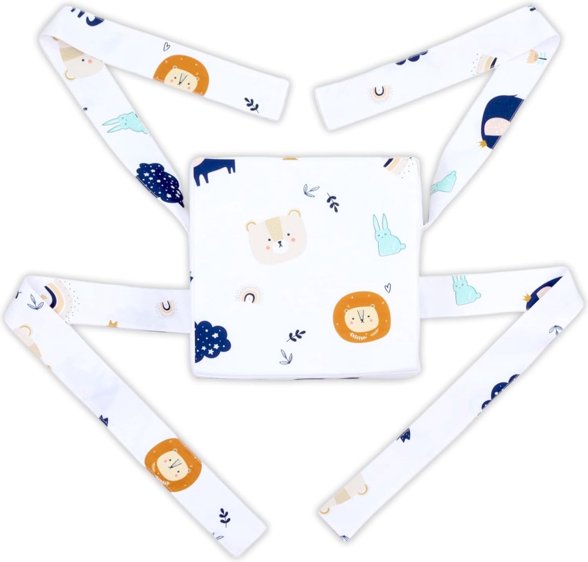 Kinderstoel Verhoger Kussen Stoelverhoger Voor Kinderen 33x33x8 Cm Schuimvulling Afneembare En Wasbare Hoes Roos Comfortabele Zit Ondersteuning Aan Tafel Bruin 2582108785