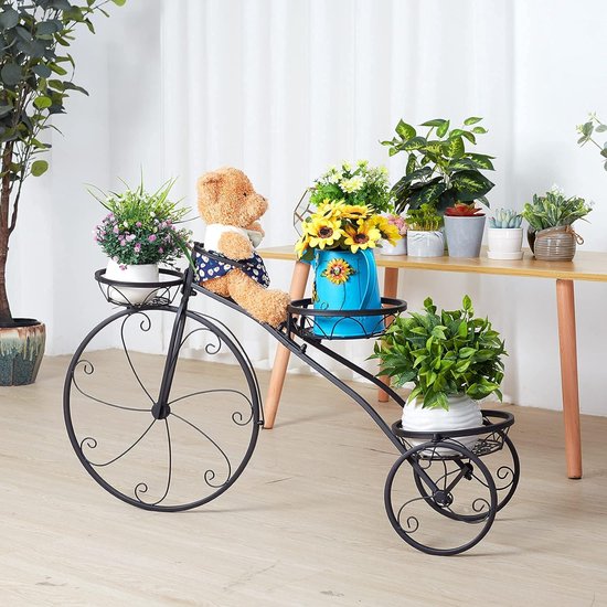 Bamworld Hoge plantenplank metalen plantenstandaard voor