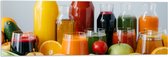 Acrylglas - Eten - Fruit - Glazen - Flessen - Kleuren - 90x30 cm Foto op Acrylglas (Met Ophangsysteem)