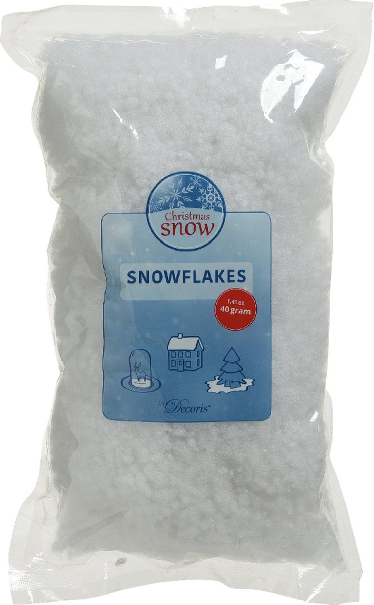 Sneeuwvlokken pes 100% 40gr wit
