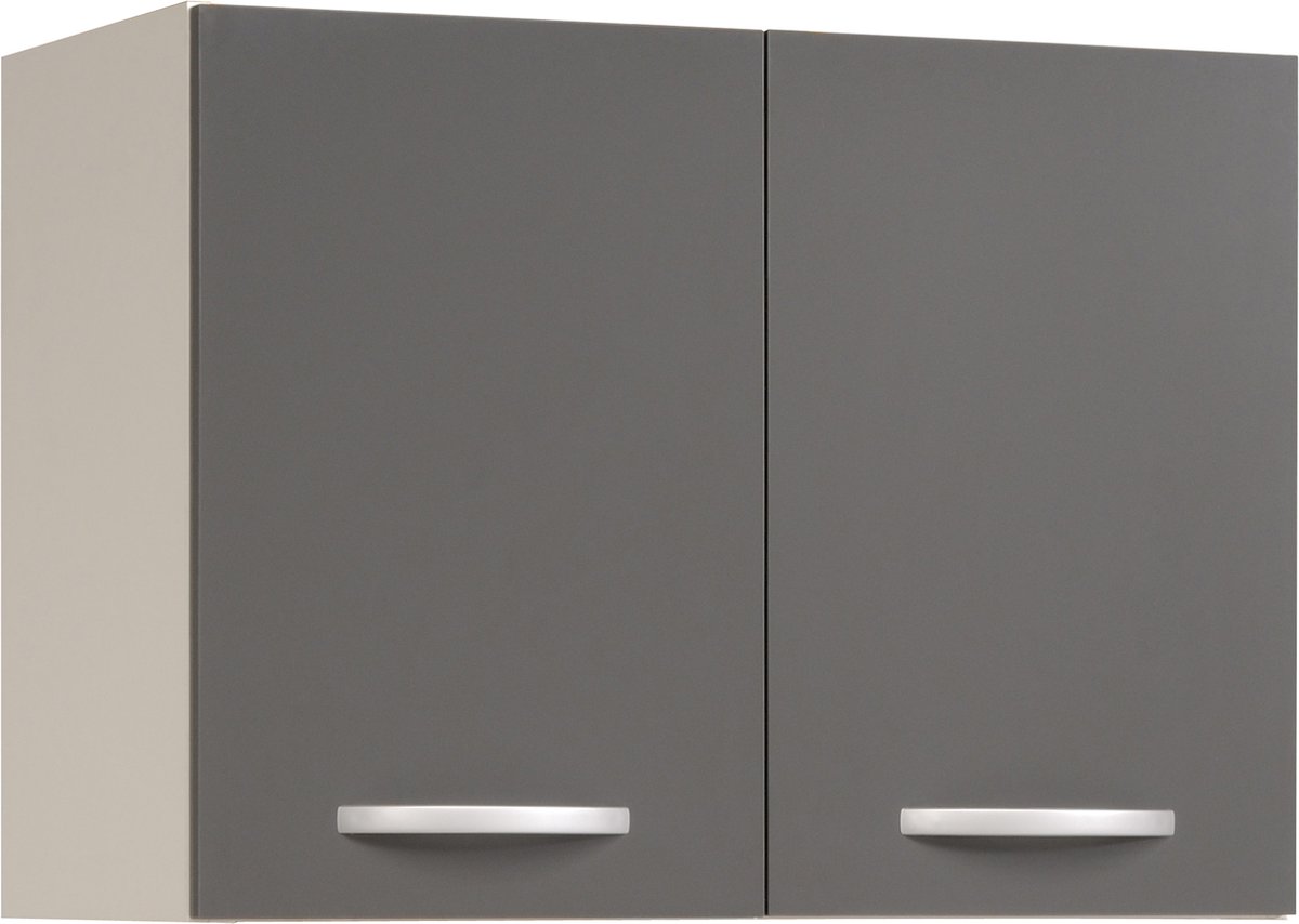 Bovenkast Eko 80 Cm - Grijs - Parisot - Keuken Bovenkast - Grijs - Spaanplaat