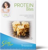 Svensson Slimshape Protein Bites - Box met 8 koolhydraatarme proteine bolletjes - Omhuld met witte chocolade