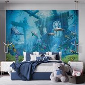 Walltastic – Onderwater Zee Tropische Vissen Koraal Posterbehang – Kinderbehang - XXL (305 x 244 cm) – 6 Panelen