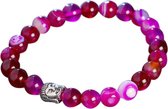 Fako Bijoux® - Buddha Armband - Classic - Fuchsia