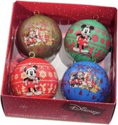 Kurt S Adler boule de Noël en plastique Disney Mickey Mouse 7,5cm multi 4 pièces