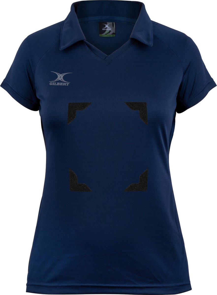 Gilbert Netball Eclipse Hook and Loop Shirt Wmn - W 14 - Donker Navy