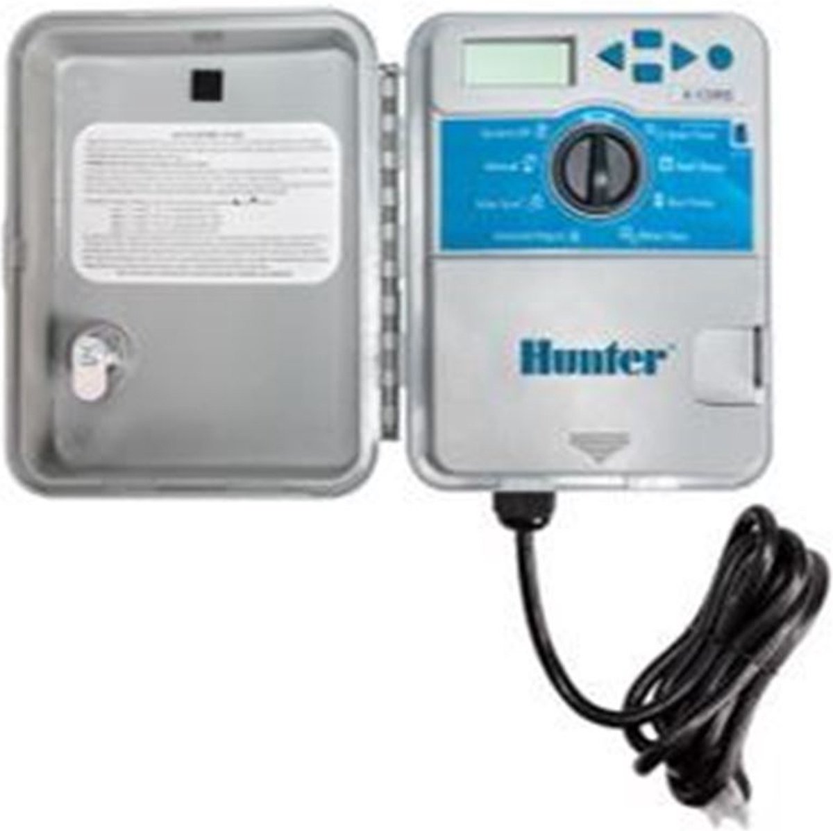 Hunter - beregeningscomputer - X-Core 401i (buitenmodel IP54) - 4 stations - 3 programma's met elk 3 start tijden