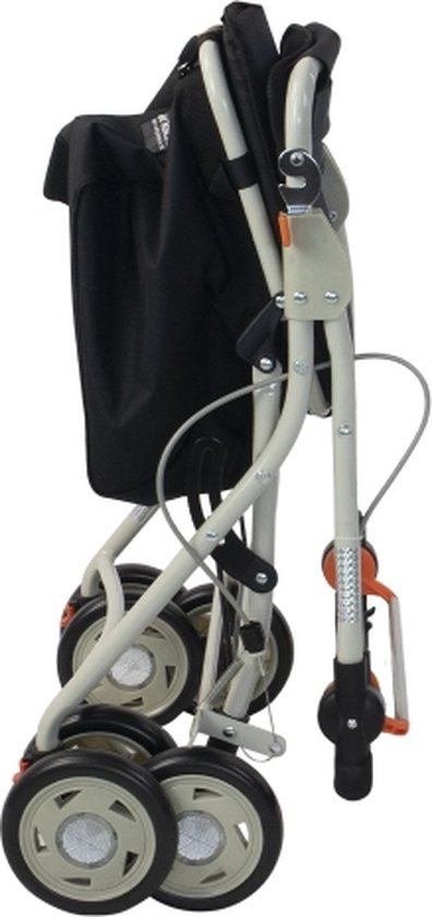 Mobiclinic Coliseo - Boodschappentrolley Rollator - 4 wielen - Inklapbaar - Met rem - Gepolsterde zitting - mobiclinic