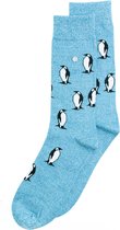 Alfredo Gonzales Penguin Sokken AG-Sk-GL-01 129 Blue Melee/Black/White S(38-41)