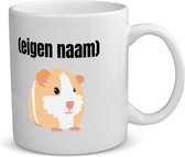 Akyol - cochon d'inde avec eigen naam Mug avec impression - cochon d'inde - quelqu'un qui a des cochons d'inde - amoureux des cochons d'inde - animaux - cadeau - anniversaire - cadeau - - contenu de 350 ML