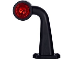 led breedtelamp rechts 180mm 2x led - aanhanger zijlamp - zijlicht - breedtelicht - contourlamp