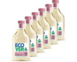 Ecover - Vloeibaar Wasmiddel Wol- & Fijnwasmiddel - Voordeelverpakking 6 x 1 L - 132 wasbeurten - Beschermt wol en fijne stoffen - Plantaardig & Biologisch afbreekbaar